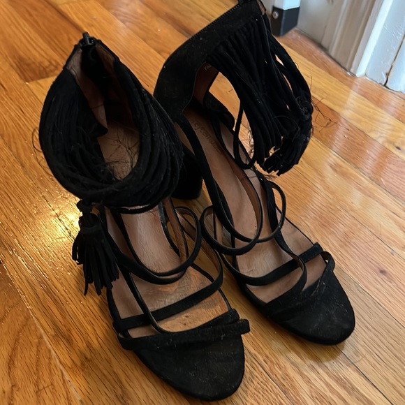 Jeffrey Campbell Despina Black Suede Heel size 8.5 - Picture 5 of 5